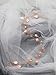 Missgrace Women Handmade Fashion Crystals Bridal Rose Gold Headband Wedding Headpiece Accessories