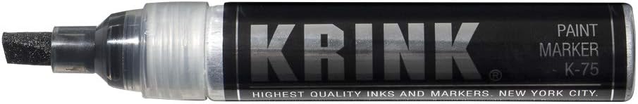 Krink K-75 Paint Marker, 7mm chisel tip, Black (K-75 BLACK)