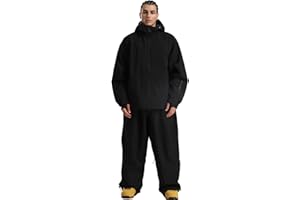 GSOU SNOW Ski Suit Men Snowboard Jacket and Pants Set Baggy Snow 2 Piece Outfits Waterproof Insulated for Women Winter Sport