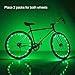 Soondar Super Bright 20-LED Bicycle Bike Rim Lights, Green