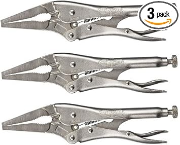 Irwin Vise Grip 4ln 3 Pack 1 5 8 Jaw Cap 4 Long Nose Plier W Wire Cutter Amazon Com