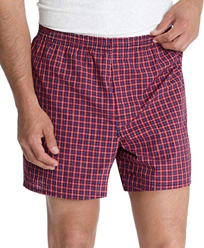 Hanes Men's Assorted 5-Pack Tartan Woven Boxers XL