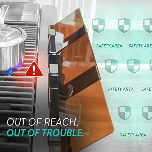 Prince Lionheart Stove Guard for Child Safety Premium Adhesive Stove Guard that Protects from Burns Adjustable Stove Guard