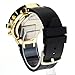 Techno Trend Gold Black Hip Hop Rapper Buckle Band Baller Wrist Watch