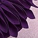 JWH Dark Purple Flower Pillow Covers Decorative Velvet Throw Pillow 3D Sunflower Accent Pillow Cases Aesthetic Pillowcase Round Cushion for Couch Bed Living Room Farmhouse Decor Euro Shams 14 Inch