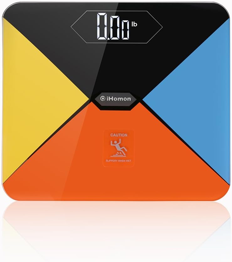 iHomon Digital Body Weight Bathroom Scale with Step-On technology, High Accuracy, Waterproofness (Color)