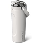 BrüMate MultiShaker Blender Shaker Bottle | 100% Leakproof Insulated Stainless Steel | Pre Workout and Protein Shaker Bottle for the Gym | 25oz (Dune)