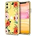 CYRILL Cecile Designed for Apple iPhone 11 Case (2019) Clear | TPU | PC | Bumper | Slim |Plastic - Orange Floral