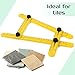 Angle Template Tool #1 RETOOLS with Metal thread on the knobs - Plastic- Super Angle Finder & Multi-Angle Measuring Ruler for Handymen, Builders, Tilers, Craftsmen and DIY-ers