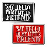 Buckle Rage Adult Mens Say Hello My Little Friend Humor Joke Belt Buckle