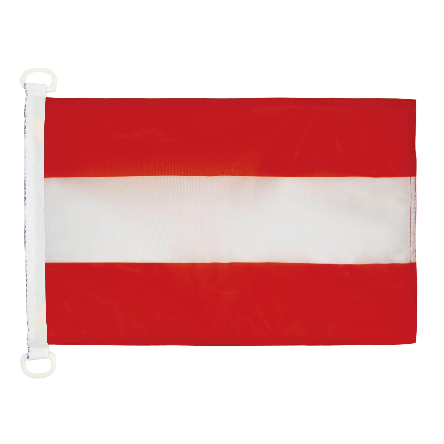 AZ FLAG - Austria Nautical Flag - 18'' x 12'' - For Outdoor and Boat - Austrian Banner Knitted Polyester with Two Plastic Rings - Vivid Colors - 12x18 in - 45x30 Cm