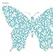DECOWALL DW-1408 Patterned Butterflies Kids Wall Stickers Wall Decals Peel and Stick Removable Wall Stickers for Kids Nursery Bedroom Living Room d?cor