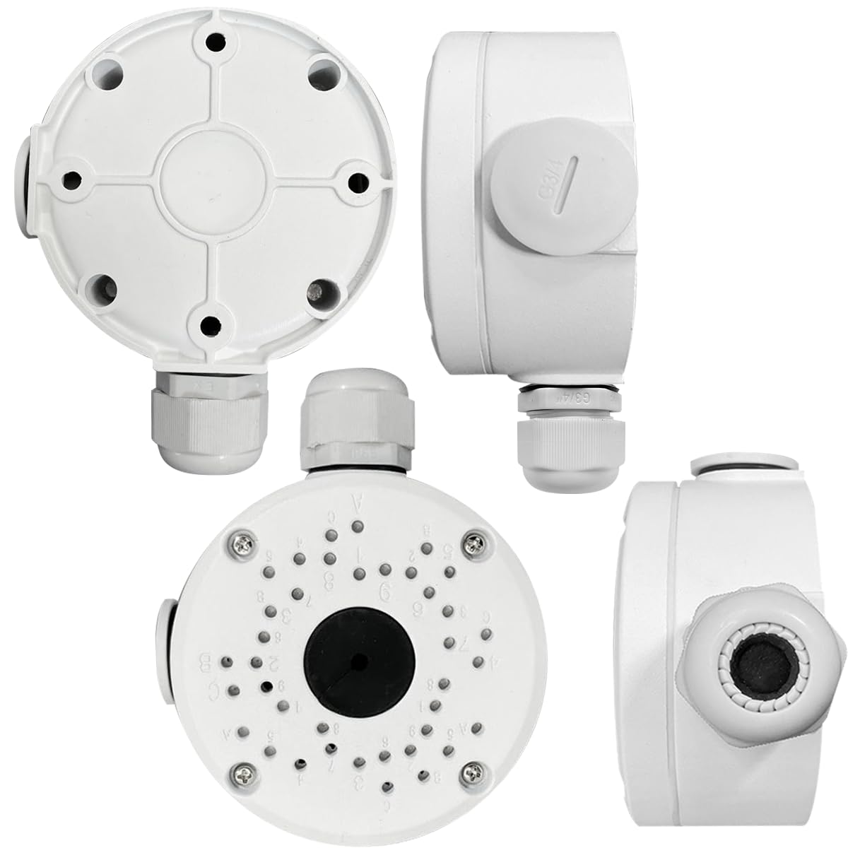 【Security Camera Junction Box】 Universal Bullet Security Camera Mount Bracket, IP66 Waterproof Junction Box for IP Camera