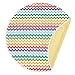 Kenley Baby Splat Mat for Under High Chair - Anti Slip Waterproof Washable Feeding Highchair Food Splash Spill Mats - Large Floor Table Protector Cover - Bright Chevron