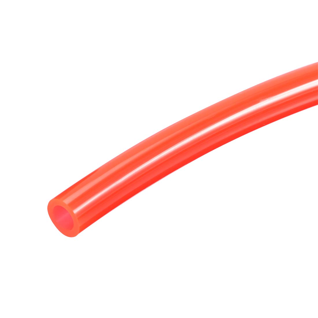 sourcing map Pneumatic Air Tubing, 8mm(0.31") OD x 5mm(0.2") ID 2m(6.56ft) PU Polyurethane Air Compressor Tubing Hose Pipe Red