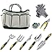 GardenHOME Tools Set-11-Piece Heavy Duty Kit with Tote Bag and Apron Garden Gifts for Women and Men