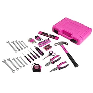8. The Original Pink Box Household Tool Set (94 Pieces)
