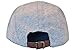 Skyed Apparel Premium 5 Panel Highland Gray Wool Camper Hat with Genuine Leather Strap
