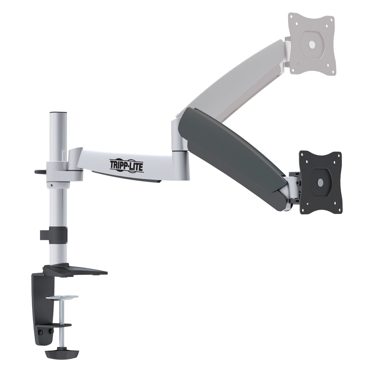 Tripplite By Eaton Full Motion Desk Mount For 13" To 27" Monitors - Clamp And Grommet