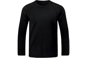 BROWNKNOT Boys UPF 50+ Rash Guard Long Sleeve Swim Shirt UV Sun Protection Swimsuit SPF Water Surfing Sun Shirts for Boy Kids Quick Dry