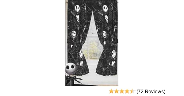 Amazon Com Original Nightmare Before Christmas Curtains Drapes 4
