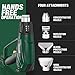 Heat Gun,TECCPO 1500W Electric Hot Air Gun with 2-Temp Mode 752℉~1022℉,4 Stainless Steel Accessories,Fast Heating In Seconds perfect for Shrinking PVC,Stripping Paint