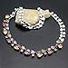 Jewelry Sets Necklace Silver Rhinestone Garnet Morganite Amethyst (Necklace)