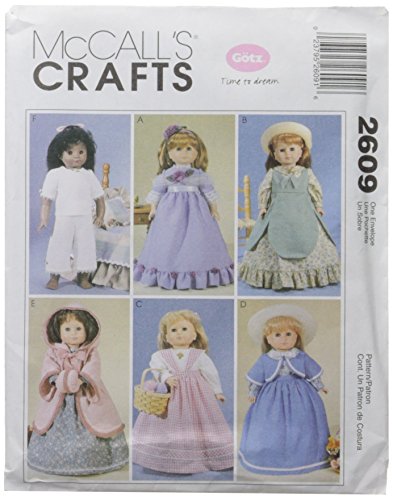 McCall's Patterns M2609 Clothes For 18" Doll, One Size Only
