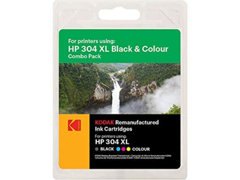 Kodak Supplies 185H030417 suitable for HP DJ2620 Ink black compatible to HP304XL/N9K08AE/N9K07AE 15ml black/18ml color
