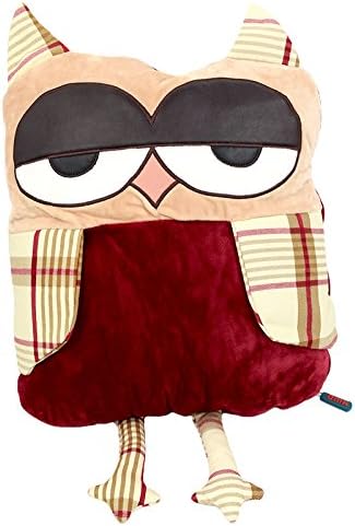 Extpro 3 in 1 Owl Hooded Blanket Animal Pillow Blankets Fleece Cartoon Blanket for Boys Girls Adults