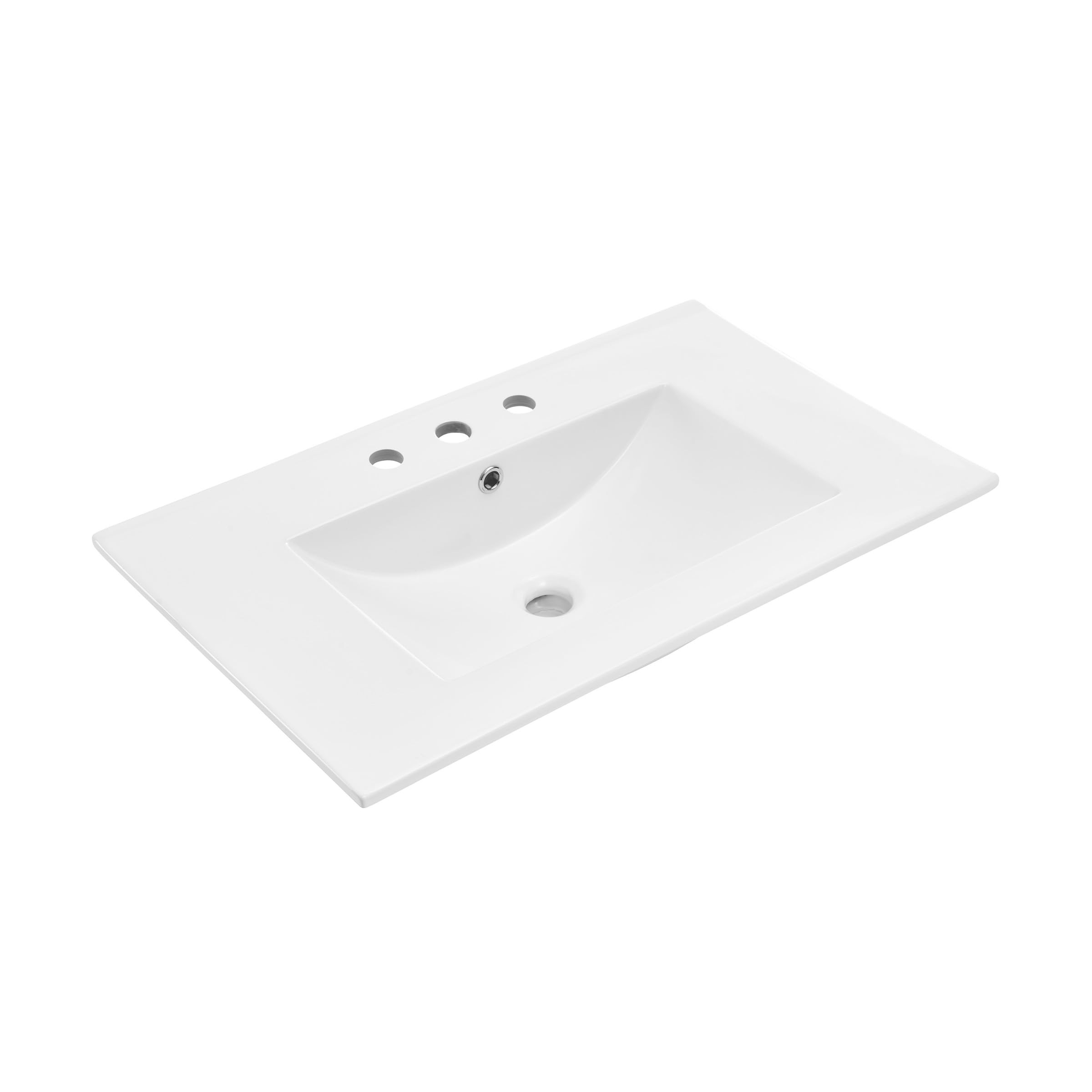 Photo 1 of (please see all images) 3-Hole Centerset Vanity Sink Top in Glossy White