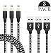 Ofuca Lightning Cable, 3Pack 3FT Nylon Braided Charging Cable Cord Charger for iPhone 8/8 Plus / 7/7 Plus / 6s Plus / 6s / 6 Plus / 5s / 5c / 5 / SE/iPad Pro/and More
