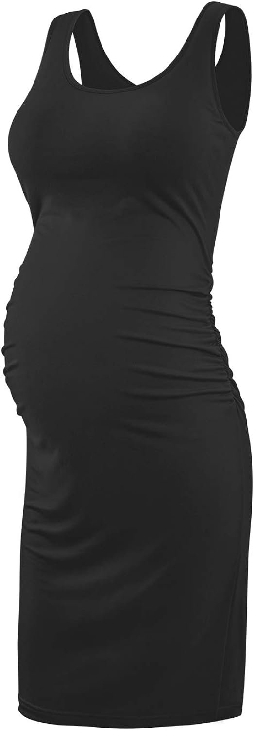 KIM S Women's Maternity Casual Dresses Sleeveless Bodycon Dress at  Women’s Clothing store