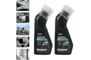 KWV 2PCS Portable Anti-Fog Coating Agent with Applicator - Micro-Molecular Wiper for Car Windshields Cleaner Tool Set Compact & Quick Defogging Solution for Windows Mirrors Glasses Goggles 3fl.oz*2