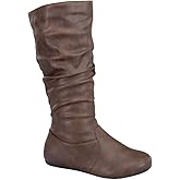 Wells Collection Womens Boots Soft Slouchy Flat Low Heel Mid-Calf Under Knee High