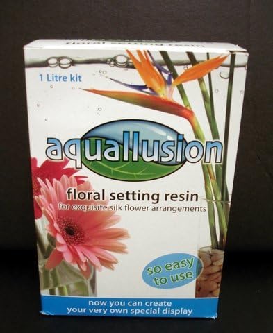 Aquallusion Floral Resin, Artificial Water - 1 Litre kit Clear (Artificial Water)