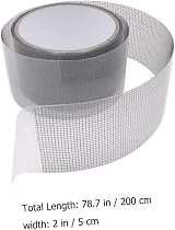 Homoyoyo Grey Screen Repair Tape 50mm x 2m - Window Mesh Fix Self-Adhesive view 4