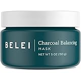Belei by Amazon: Máscara equilibradora de carbón, sin fragancia, sin parabenos, 5 onzas (5.29 oz)