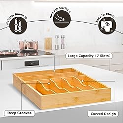 WUSHIZHUHUN Flatware Organizer Silverware Drawer