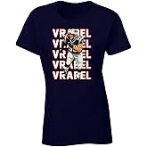 Tenacious Tops Navy New England Mike Vrabel Text Pic Womens T-Shirt