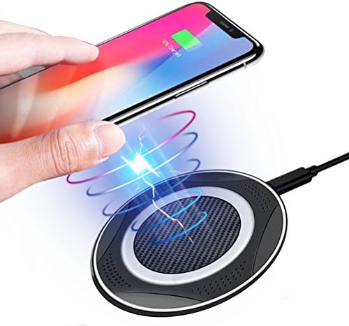 Fast Wireless Charger, XYIYI 7.5W Ultra Slim Wireless Charging Pad for iPhone X, iPhone 8 / 8 Plus, 10W Wierless Charging for Galaxy S8 / S8+ / S7 / S7 Edge / S6 Edge, Supports All Qi-Enabled Devices