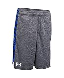 Under Armour Boys' Eliminator Printed Shorts, Asphalt Heather (012), Youth Medium