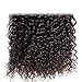 Dinoce Compatible with Longqi Hair Brazilian Curly Virgin Human Hair, 100% Unprocessed Remy Jerry Curl Hair Bundle 100g Natural Color 18 Inch