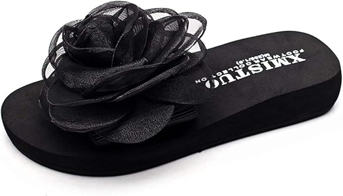 Amazon.com | Women's Comfy Flat Slide Sandals Summer Waterproof Open Toe Soft Low Heels Backless 