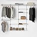 Rubbermaid Configurations Shoe Shelf, White, Closet Space Saving Shoe Organization, Shoe Holder for Closet
