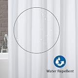 ANSIO Shower Curtain 180x180 cm White Mould Resistant Polyester view 5