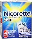 Nicorette 4 mg Coated White Ice Mint 100 Each