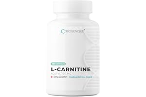 Biogenique Acetyl-L-Carnitine 750 mg - 180 Capsules | Cognitive, Energy, Focus & Nerve Support | High Potency Acetyl-L-Carnit