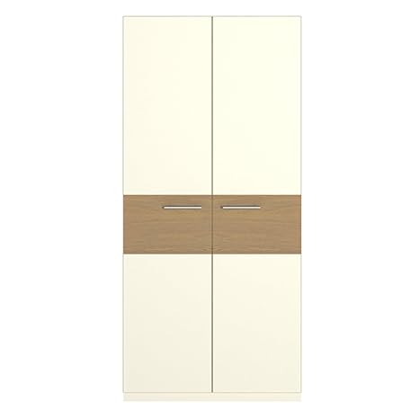 Forzza Leno 2 Door Wardrobe Frosty White Amazon In Home Kitchen