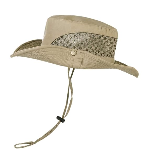 Sombrero De Pesca Unisex - Beige, Protección UV, Plegable, Para Playa, Senderismo Y Exteriores